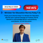 Minister For Education – Norma Foley T.D.