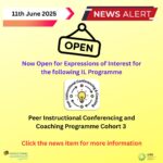 Expressions of Interest- Cohort 3 of Peer Instructional Conferencing & Coaching Programme.